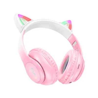 Hoco W42 Cat ears BT headphones cherry blossom