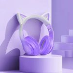 Hoco W42 Cat ears BT headphones purple grape