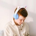 Hoco W42 Cat ears BT headphones crystal blue