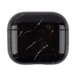 Pro 2 Anti-drop Hard PC Earbud Case Marble Pattern Bluetooth Earphone Protective Cover -Black