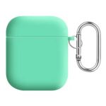 For Apple AirPods 2nd gen. Silicone+PC Lining Protective Cover - Spearmint Green