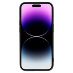 For iPhone 15 Pro Rubberized Candy Color Shell  Soft TPU + Fiber Lining Phone Case Phone Cover - Black