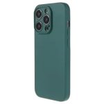 For iPhone 15 Pro Rubberized Candy Color Shell  Soft TPU + Fiber Lining Phone Case Phone Cover - Army Green