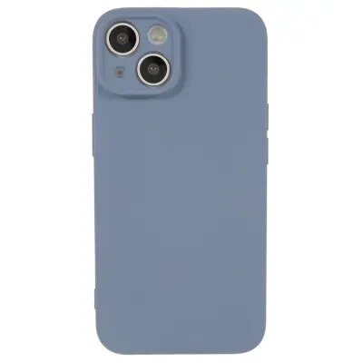 for iPhone 15 Fiber Lining Shell Candy Color Anti-drop TPU Phone Case Rubberized Phone Cover - Lavender Grey for iPhone 15 Fiber Lining Shell Candy Color Anti-drop TPU Phone Case Rubberized Phone Cover - Lavender Grey