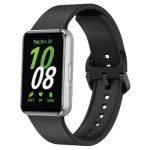 For Samsung Galaxy Fit3 Watch Band Soft Silicone Strap Replacement - Black