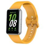 For Samsung Galaxy Fit3 Watch Band Soft Silicone Strap Replacement - Yellow