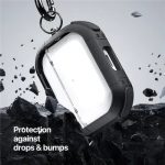for Apple AirPods Pro (2nd gen) DUX DUCIS PECD Series Earphones Case Shockproof Protection Cover with Keychain - Black