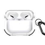 for Apple AirPods Pro (2nd gen) DUX DUCIS PECD Series Earphones Case Shockproof Protection Cover with Keychain - White
