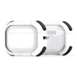 for Apple AirPods Pro (2nd gen) DUX DUCIS PECD Series Earphones Case Shockproof Protection Cover with Keychain - White