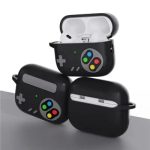 AirPods Pro 2 , Game Console Design Earbuds Anti-drop Cover with Ring Buckle - Grey