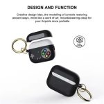 AirPods Pro 2 , Game Console Design Earbuds Anti-drop Cover with Ring Buckle - Grey