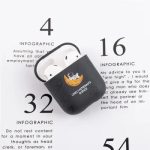 For Apple AirPods 2nd gen.TPU Earphone Charging Case Water Transfer Printing Protective Cover - Black Astronaut