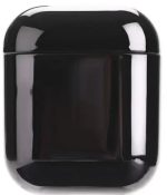 For Apple AirPods 2nd gen.Electroplating TPU Protective Box - Black