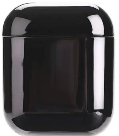 For Apple AirPods 2nd gen.Electroplating TPU Protective Box - Black