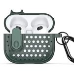 For Apple AirPods 3 DUX DUCIS PECM Series  Case TPU+PC Protective Cover with Keychain - Green