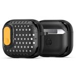 For Apple AirPods 3 DUX DUCIS PECM Series  Case TPU+PC Protective Cover with Keychain - Black+Yellow