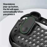 For Apple AirPods 3 DUX DUCIS PECM Series  Case TPU+PC Protective Cover with Keychain - Black+Yellow