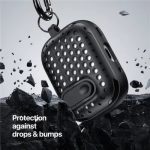 For Apple AirPods 3 DUX DUCIS PECM Series  Case TPU+PC Protective Cover with Keychain - Black+Yellow
