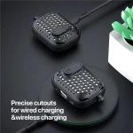 For Apple AirPods 3 DUX DUCIS PECM Series  Case TPU+PC Protective Cover with Keychain - Black+Yellow