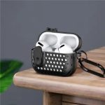 For Apple AirPods 3 DUX DUCIS PECM Series  Case TPU+PC Protective Cover with Keychain - Black+Yellow