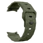 6 Football Pattern Silicone Watch Strap Band - Army Green