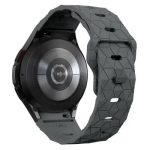 6 Football Pattern Silicone Watch Strap Band - Grey