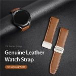 Huawei Watch GT3 Pro 43mm Genuine Cow Leather Strap 20mm Watch Band - Brown