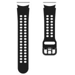 5 Pro 45mm Dual-Color Watch Band Replacement Watch Strap 20mm Silicone Watchband with Dual-Hole Buckle - Bl
