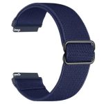 For Samsung Galaxy Watch6 Classic 47mm 43mm Watch Strap 20mm Adjustable Nylon Wrist Band - Dark Navy Blue