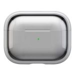 For Apple AirPods Pro 2 Case PC+TPU Bluetooth Earbud Cover Phone Stand with Carabiner - Transparent White