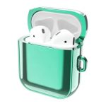 For Apple AirPods Pro 2 Charging Case Cover with Strap, Bluetooth Headset Soft TPU Case - Green