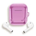 For Apple AirPods Pro 2 Charging Case Cover with Strap, Bluetooth Headset Soft TPU Case - Rose Pink
