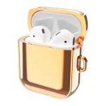 For Apple AirPods Pro 2 Charging Case Cover with Strap, Bluetooth Headset Soft TPU Case - Rose Gold