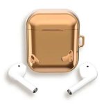 For Apple AirPods Pro 2 Charging Case Cover with Strap, Bluetooth Headset Soft TPU Case - Rose Gold
