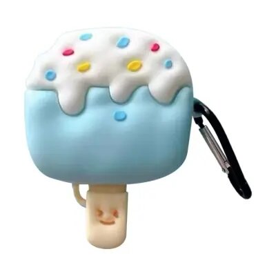 Pro 2 Ice Cream Design Earphone Protective Cover Silicone Case with Anti-lost Buckle