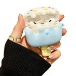 Pro 2 Ice Cream Design Earphone Protective Cover Silicone Case with Anti-lost Buckle