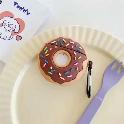 For Apple AirPods 2nd gen. Creative Donuts Shape Silicone