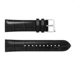 For Samsung Galaxy Watch 42mm, Smart Watch Strap Bracelet 20mm Crocodile Texture Genuine Leather - Black