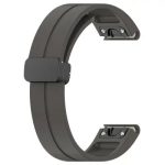 Huawei Watch GT 3 42mm Watch Strap Black Buckle 20mm Magnetic Silicone Band - Dark Grey