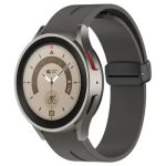 Huawei Watch GT 3 42mm Watch Strap Black Buckle 20mm Magnetic Silicone Band - Dark Grey