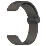 Huawei Watch GT 3 42mm Watch Strap Black Buckle 20mm Magnetic Silicone Band - Dark Grey