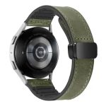 Huawei Watch GT 3 42mm Magnetic Genuine Cow Leather Watch Band, 20mm - Army Green