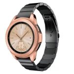 for Samsung Galaxy Watch 42mm, Width: 20mm Stainless Steel Watch Strap  - Black
