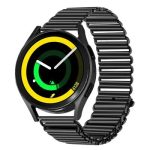 46mm Stainless Steel Wrist Band 20mm Adjustable Hollow Watch Strap - Black