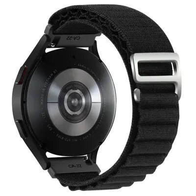 Watch6 Classic Nylon Watch Band 20mm Wrist Strap - Black