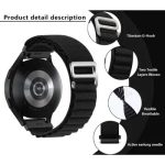 Watch6 Classic Nylon Watch Band 20mm Wrist Strap - Black