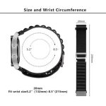 Watch6 Classic Nylon Watch Band 20mm Wrist Strap - Black