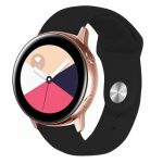 KALEBOL KLB-DKGJ-001 For Samsung Galaxy Watch6 Classic 47mm 43mm Watch Band 20mm Silicone Strap - Black
