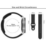 KALEBOL KLB-DKGJ-001 For Samsung Galaxy Watch6 Classic 47mm 43mm Watch Band 20mm Silicone Strap - Black