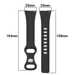 20mm Watch Band for Samsung Galaxy Watch Huawei Watch GT 3 42mm , Silicone  Wrist Strap - Black